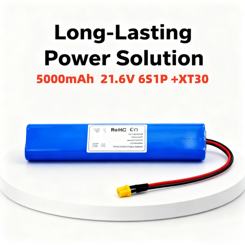 6S Lipo Battery 22.2V 5000Mah - แบตเตอรี่ลิเธียมแบบชาร์จได้ 6S1P 21.6V 5000mAh ใช้ได้กับสกู๊ตเตอร์ไฟฟ้า 130W/150W