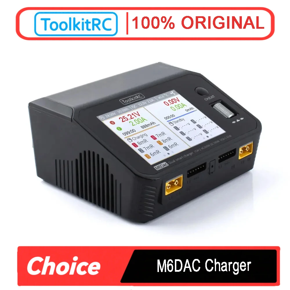 ToolkitRC M6DAC เครื่องชาร์จแล - Toolkitrc M6Dac Smart Charger บทวิจารณ์และราคา
