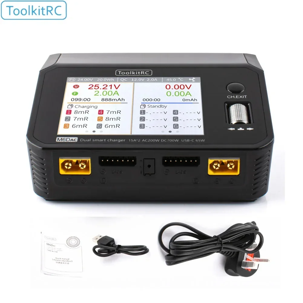 ToolkitRC M6DAC เครื่องชาร์จแล - Toolkitrc M6Dac Smart Charger บทวิจารณ์และราคา